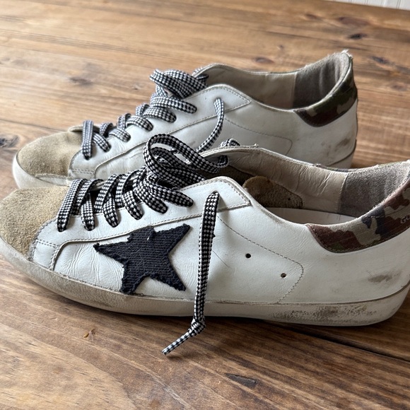 Golden Goose Other - Golden Goose White and Black Men's Shoes